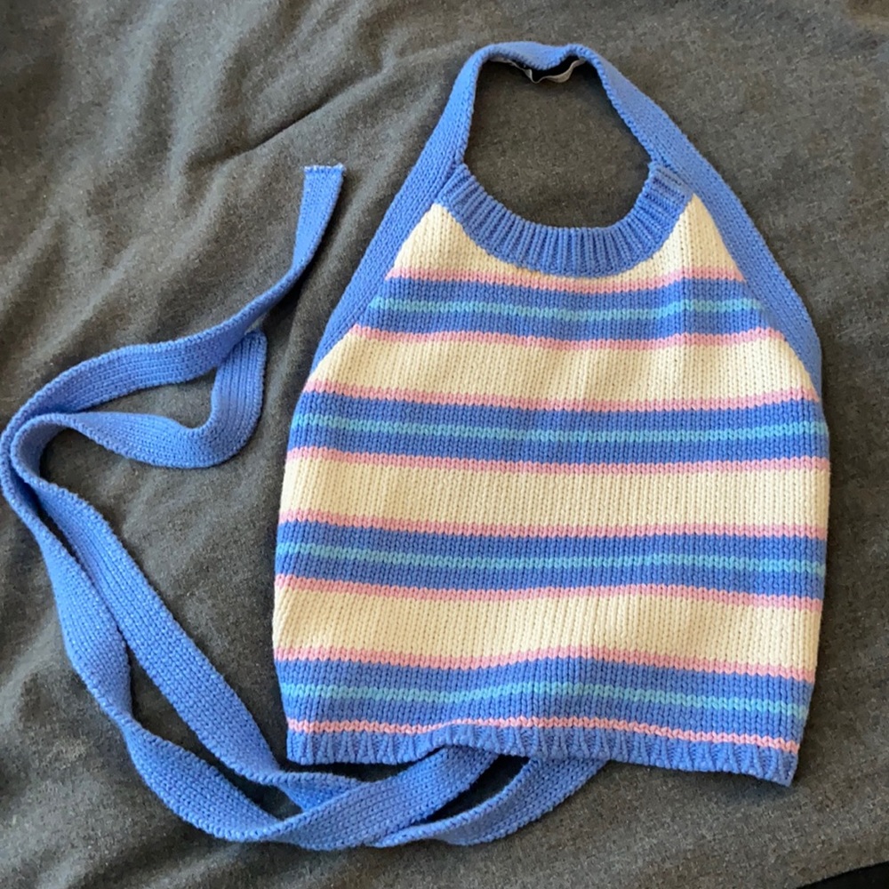 Zara striped halter top size medium